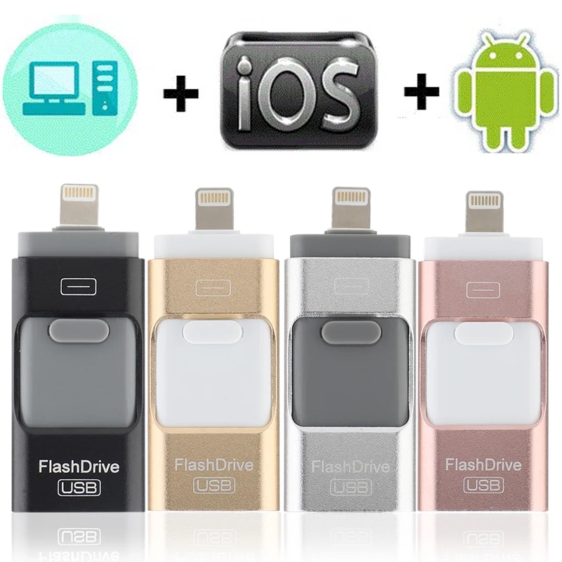 Новый OTG usb 3 0 для iphone 7 флэш накопитель ipad mini pen drive 8 Гб 16 64 128 ГБ Флешка 32 флешка|USB