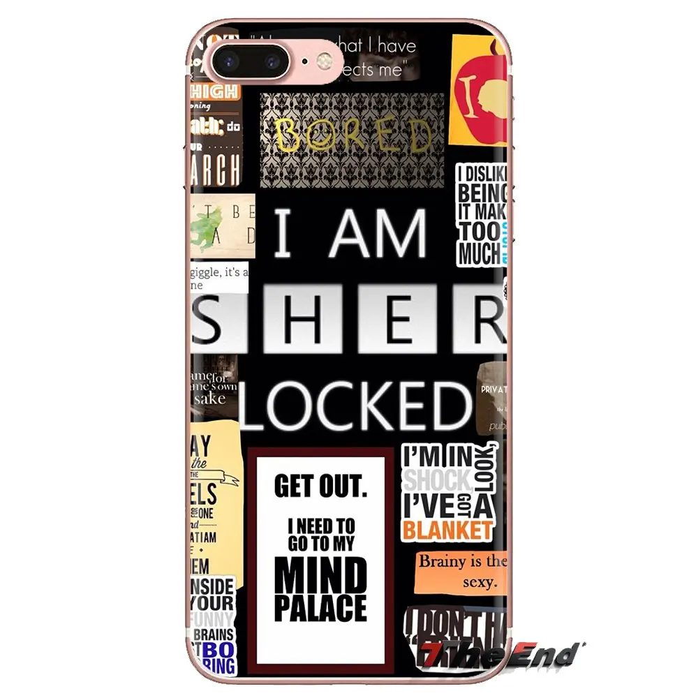 For Huawei Honor 7X V10 6C V9 6A Play 9 Mate 10 Pro Y7 Y5 P8 P10 Lite Plus GR5 2017 Sherlock Holmes Soft Transparent Case Covers |