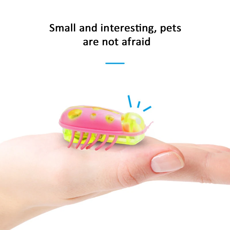 

Escaping Obstacles Automatically Toys Random Color Nano Bug Cat Insect Toy For Small Cats Interactive Toys Cat Toys Funny Cat