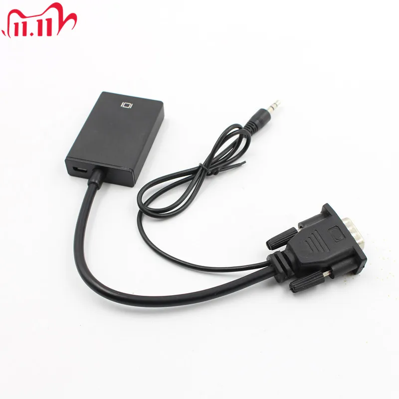 VGA вход HDMI выход 1080P HD + Аудио ТВ AV Видео кабель конвертер адаптер|vga male to hdmi|vga maleto hdmi