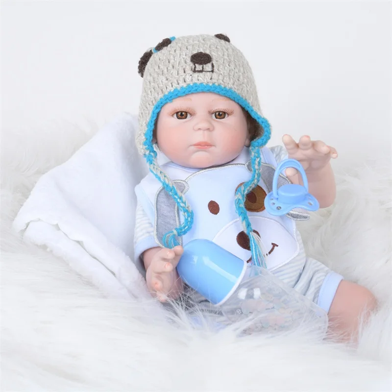 Reborn реалистичный полный корпус 50 см Очаровательная Кукла Reborn Baby, силиконовая кукла для младенцев, ручная работа, куклы для малышей с руками, рождественские подарки для детей