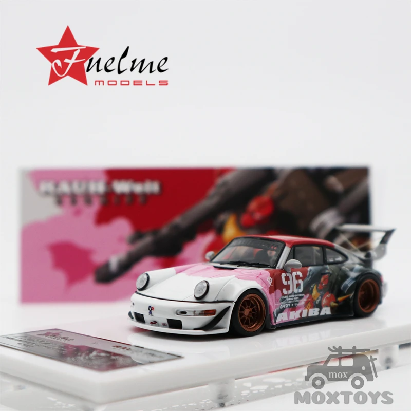 

Модель автомобиля Fuelme 1:64 RWB 964 Akiba #96 из смолы