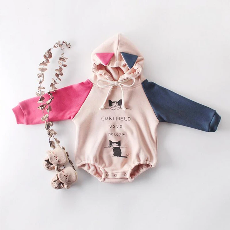 Милый боди для маленьких девочек Дизайнерский комбинезон Осенняя детская одежда