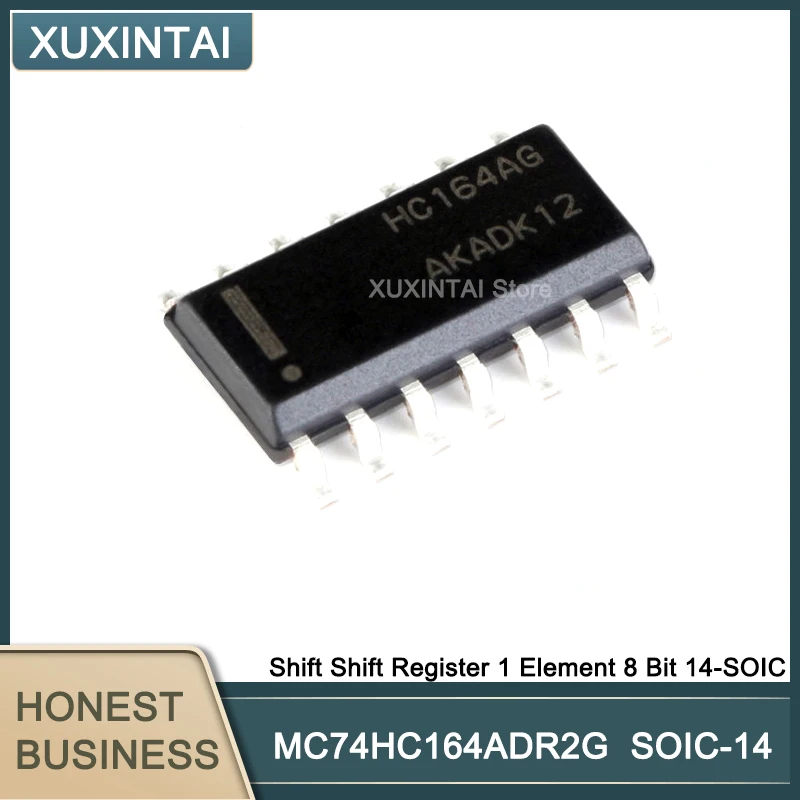 

100Pcs/Lot MC74HC164ADR2G MC74HC164 Shift Shift Register 1 Element 8 Bit 14-SOIC