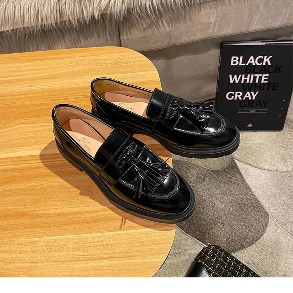 Мужские кожаные туфли синие или красные лоферы в британском стиле Повседневная