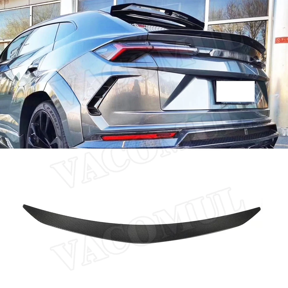 

Сухое углеродное волокно Автомобильный задний спойлер с удлинённым носком Обрезанное крыло Обложка для губ комплект для тюнинга детской Л...