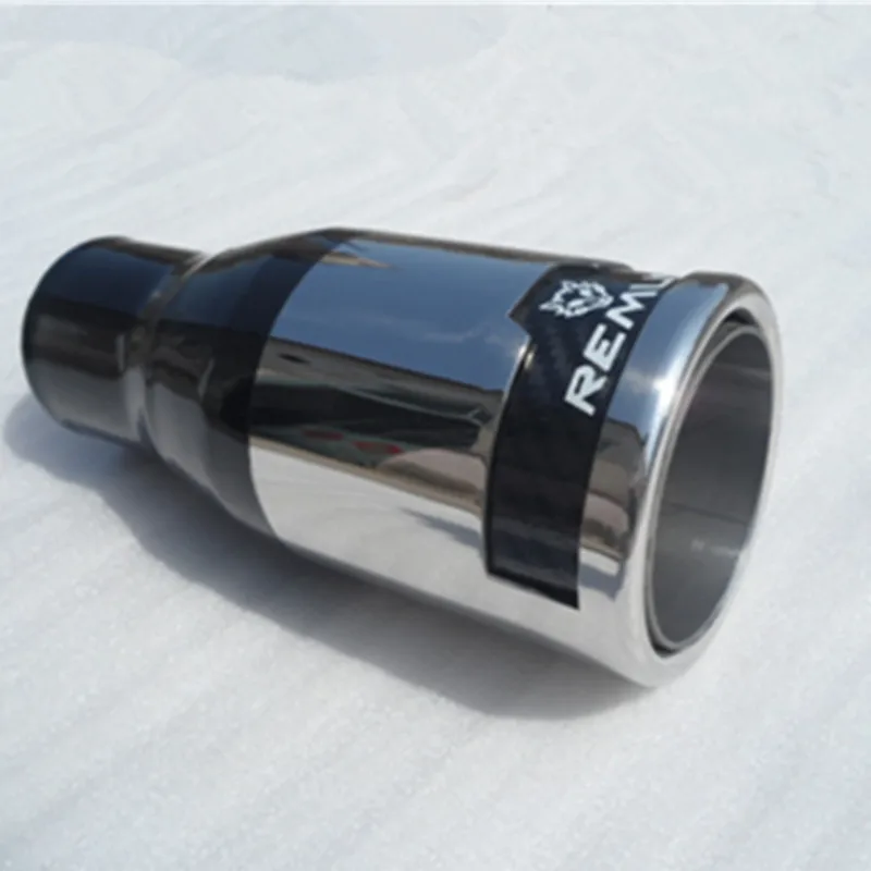 Универсальный глушитель выхлопной трубы 1 шт. 63 мм вход 101 выход 304 нержавеющая