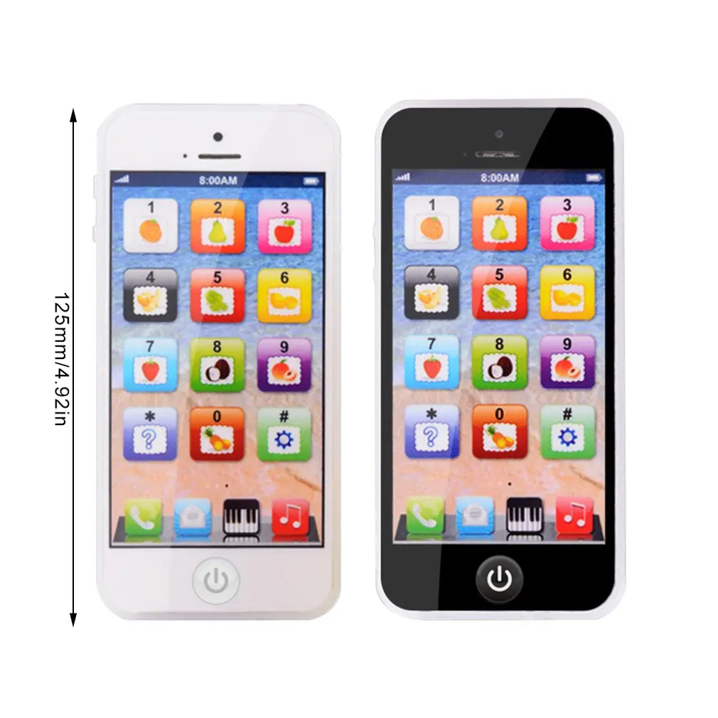 

English Music Simulation Learning Light Toy Mobile Phone Story Machine Early Education Toy Mobile Phone With USB Cable