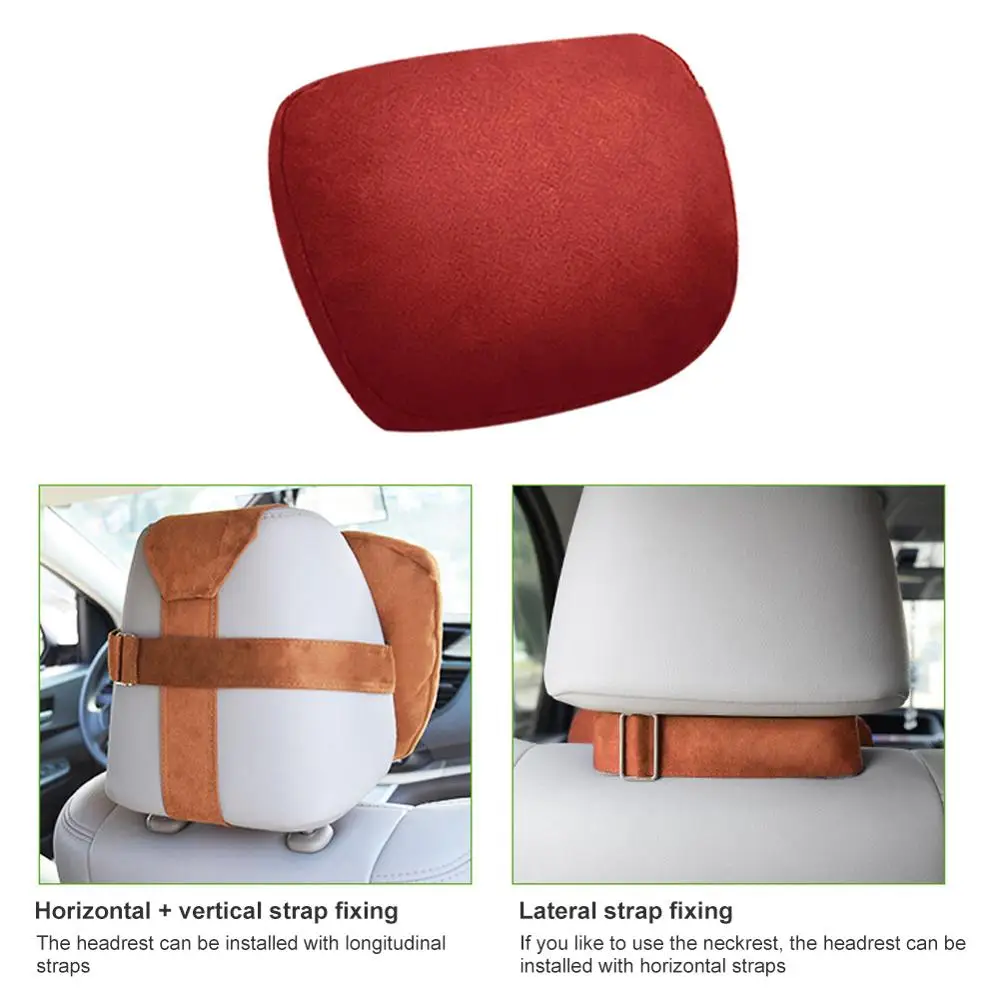 

1PCS Car Neck Pillow Breathable Interior Accessories Head Neck Support Car Pillow Soft Headrest For Comefortable