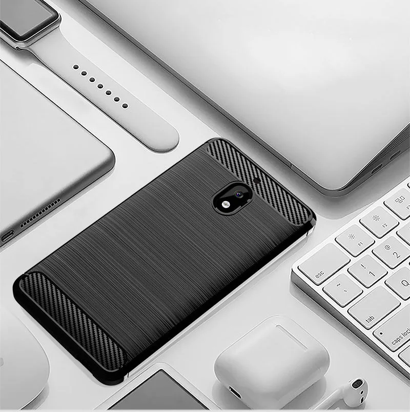 Чехол из углеродного волокна для Nokia 2 1 3 5 6 2017 Силиконовый противоударный чехол X5