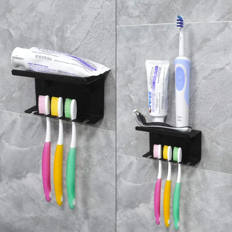 

Держатель для зубной пасты, акриловый самоклеящийся настенный органайзер для хранения в ванную комнату, аксессуар для ванной комнаты, стел...