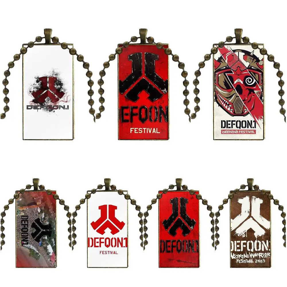 Для Женщин Колье стеклянный подвесной брелок ожерелье прямоугольное модное Defqon.