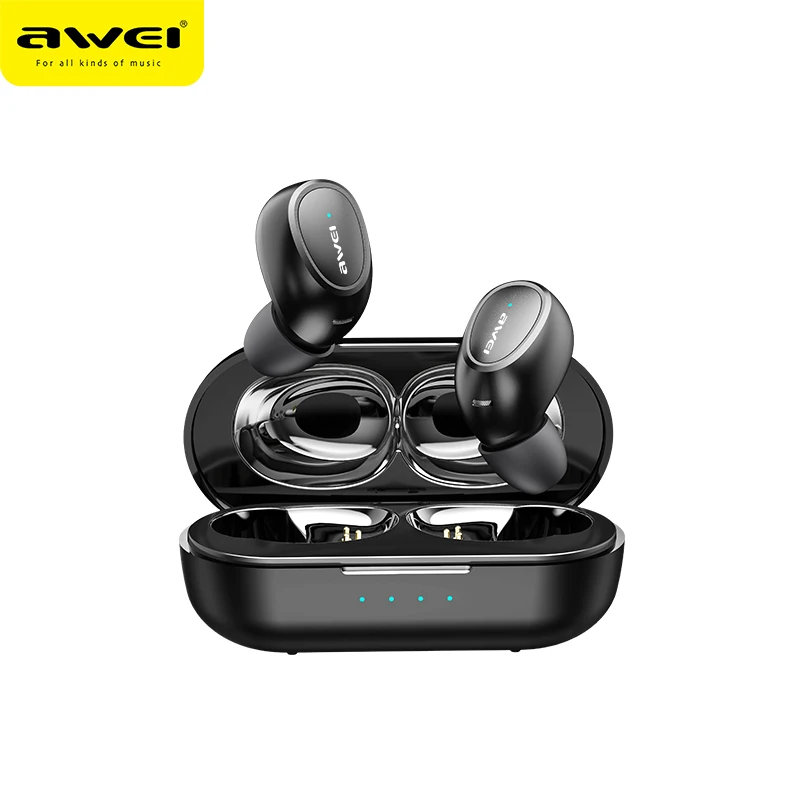 

AWEI T16 Mini TWS In Ear Wireless Bluetooth Earbuds Waterproof With Dual Mic Sport Noise Cancelling Gaming Earphone Auriculares