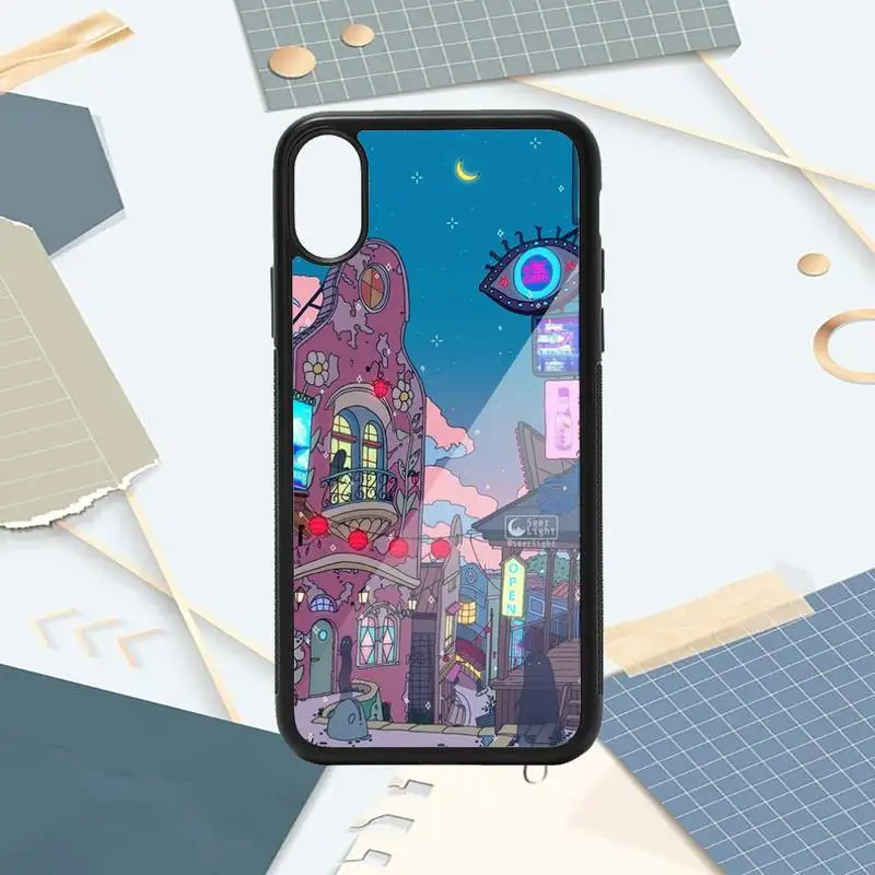 

Wave Art purplr style pattern high quality Phone Case shell PC for iPhone 11 12 pro XS MAX 8 7 6 6S Plus X 5S SE 2020 XR