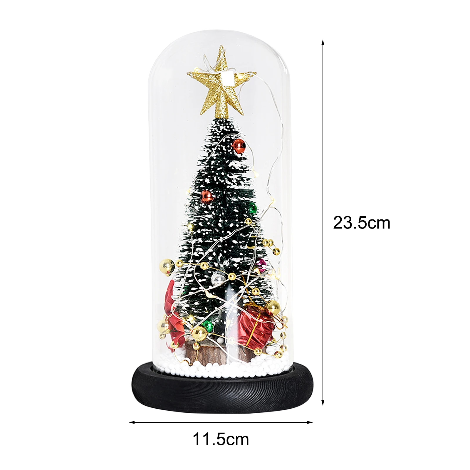

Christmas Decoration Lights Desk Night Light Christmas Tree Glass LED String Christmas Gifts Children Kids Home Decor Light Prop