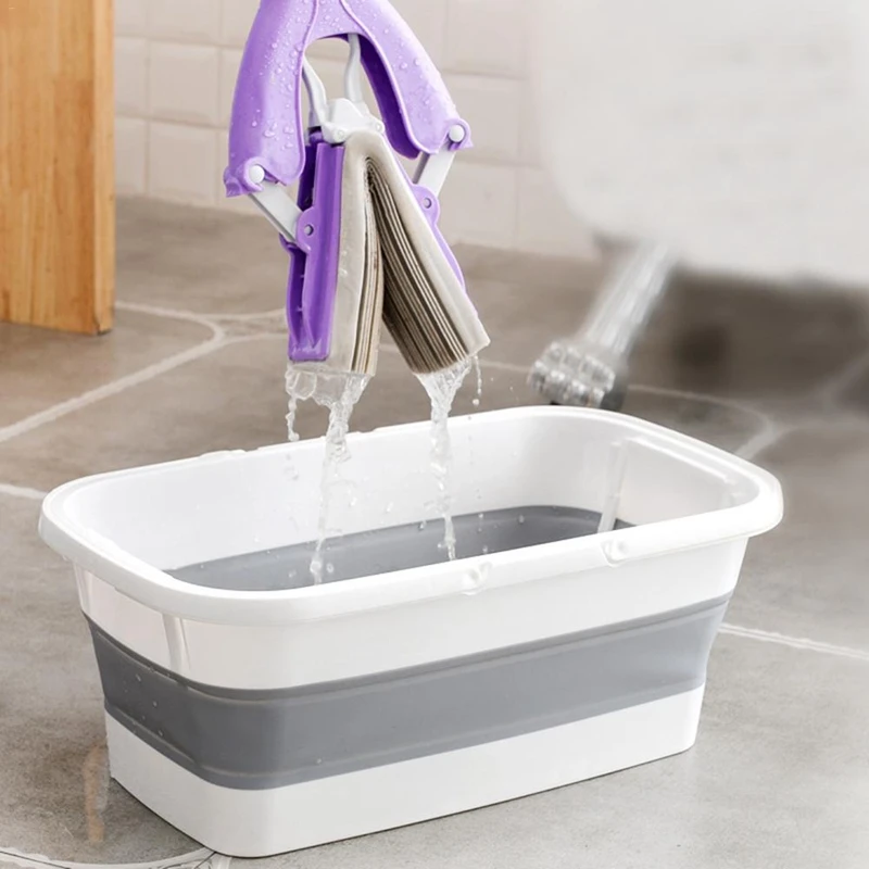Складная швабра ведро складной портативный умывальник для посуды с ручкой