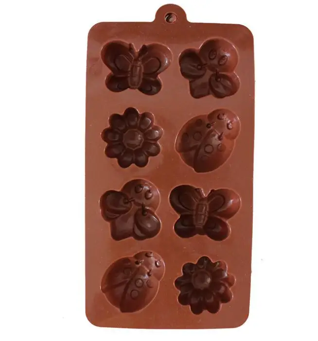

DHL Chocolate Molds Silicone Candy cake baking Mold for Jelly Hard Candy, Soap, Resin, Flower and Butterfly SN3476