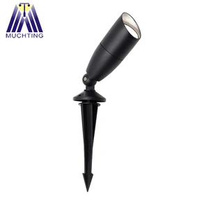 Наружное ландшафтное светодиодный ное освещение MUCHTING, 5 Вт, водонепроницаемые садовые светильники для лужайки, светодиодные прожекторы с шипами и подставкой