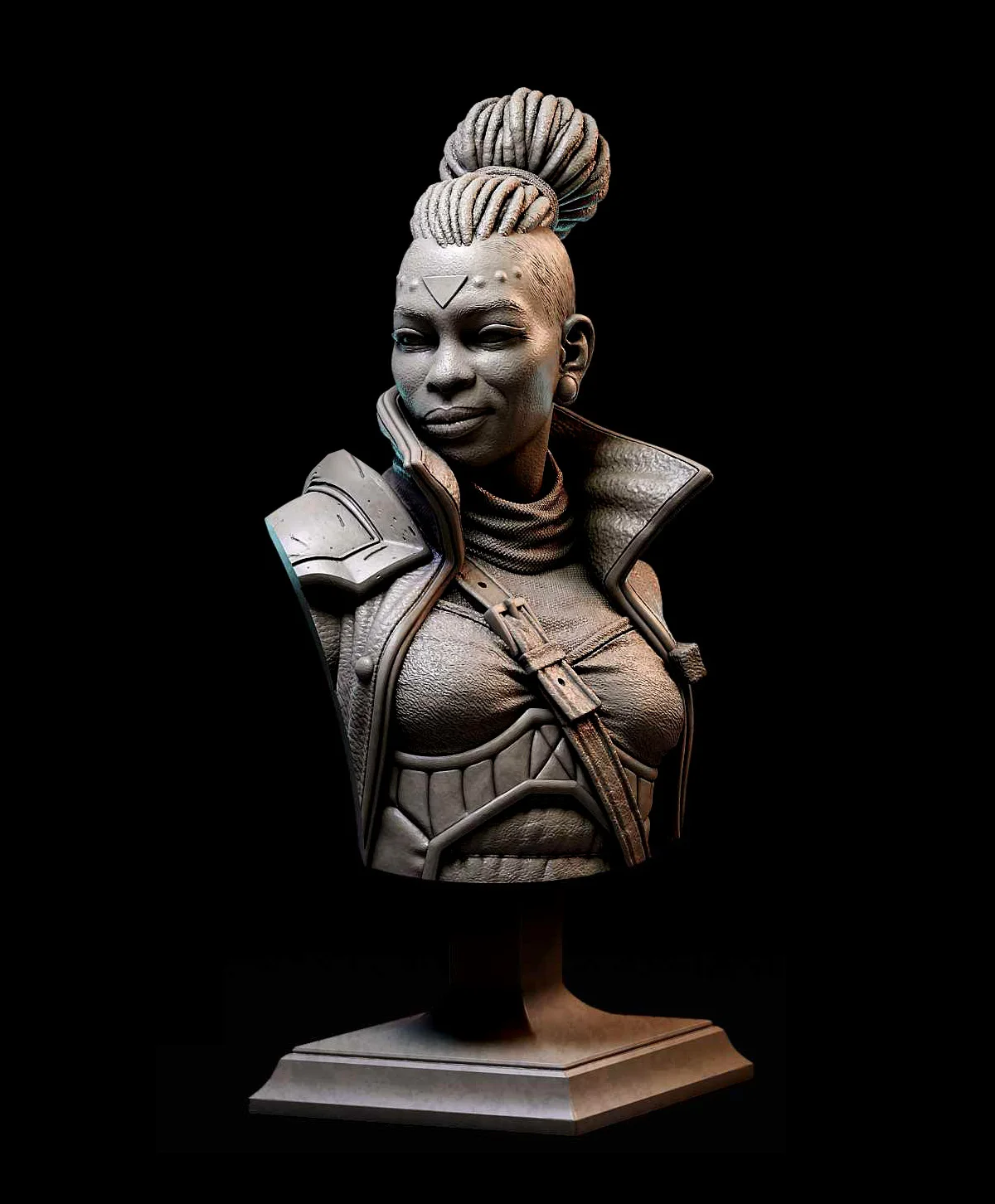 

60mm Resin Model Kits Female Warrior Bust Unpainted No Color RW-299
