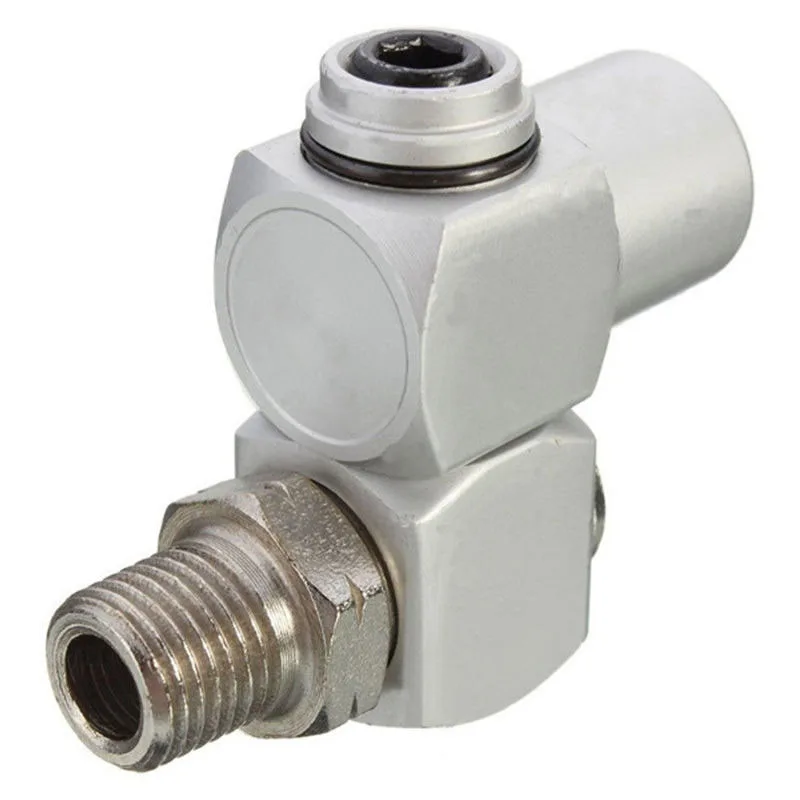 

Silver Swivel Air Connector Aluminum body Durable Air Hose Connector Fitting Tool