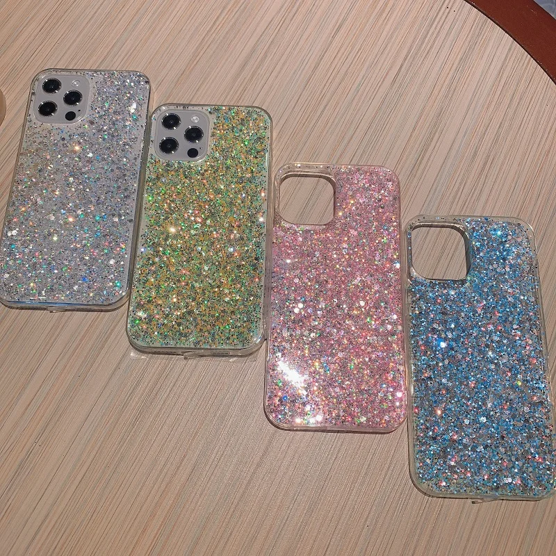 Phone Case For OPPO A35 A54 A74 A94 A95 A12 A15 A31 A32 A33 A52 A53 A72 A73 A91 A92 S A93 A11 K A5 A9 A8 Bling Glitter Cover