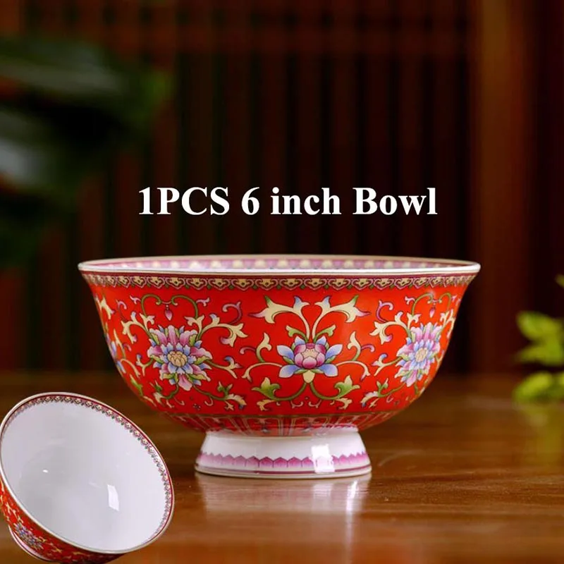 4 5/5/6 дюймов китайский ярко красного цвета слоновой кости чаша для риса
