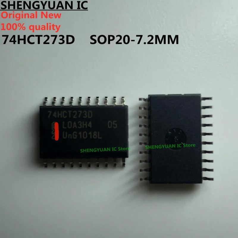 10 шт./лот 74HCT273D SOP20-7.2MM 74HCT273 Octal D-образные шлепанцы с сбросом Триггер положительной