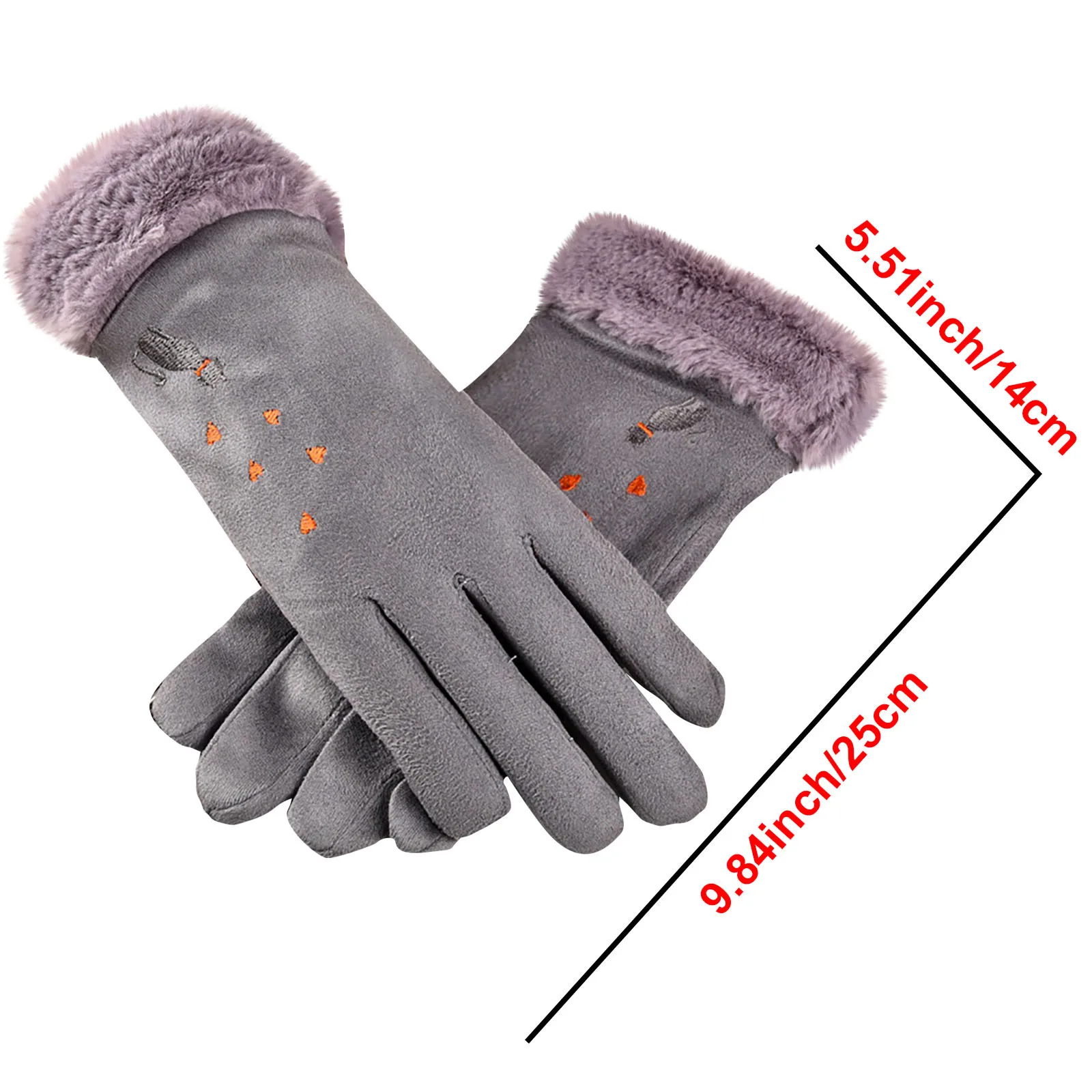 D Зимние перчатки для сенсорного экрана женщин мужчин леггинсы девочек теплые