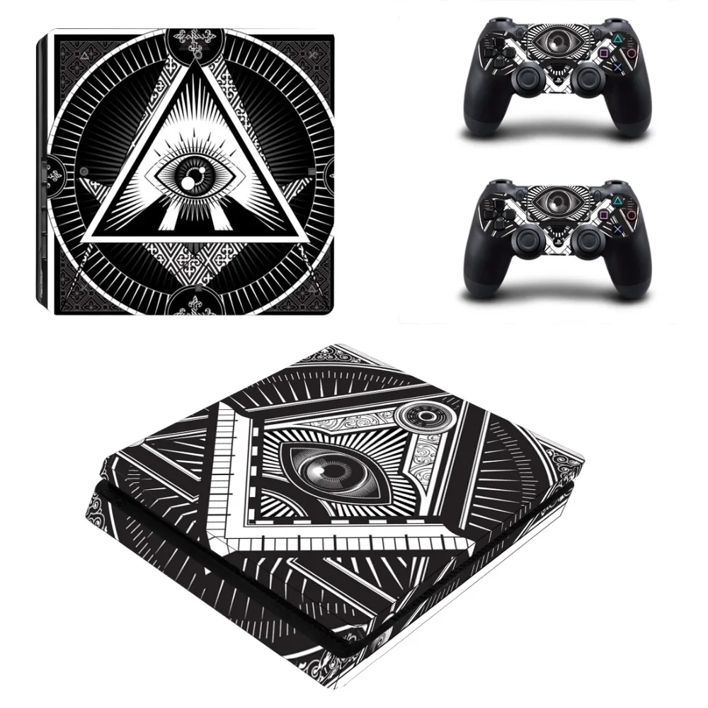 Всевидящее Око PS4 тонкая кожа Стикеры наклейка для Игровые приставки 4 консоли и 2