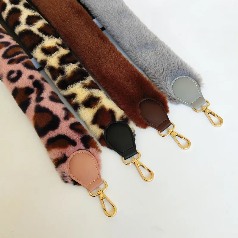 Женская сумка из искусственного кроличьего меха сменный ремешок на плечо для