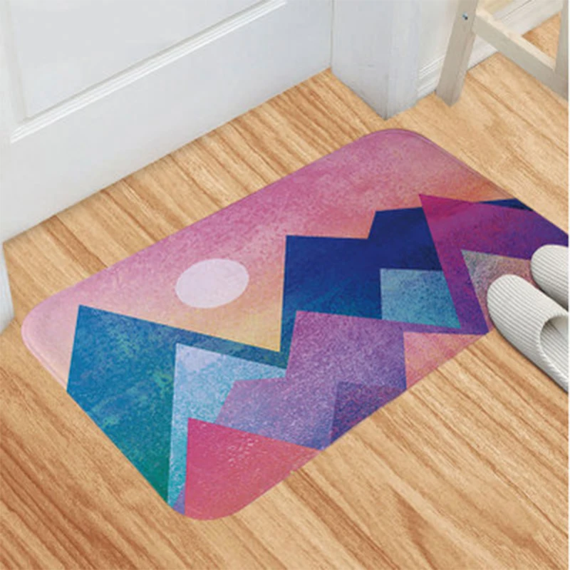 Абстрактный напольный коврик для входной двери противоскользящий дверной