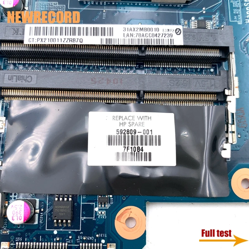 Материнская плата для ноутбука HP CQ42 CQ62 G42 G62 DA0AX2MB6E1 592809-001 материнская разъем S1 DDR3