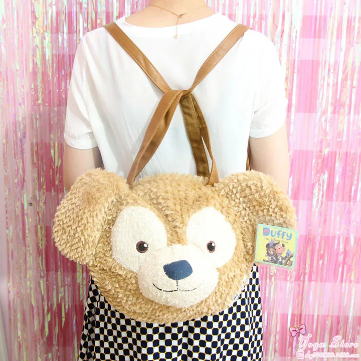 Милый мультяшный плюшевый рюкзак Duffy Bear shellieway Gelatoni с кошкой мягкая Наплечная