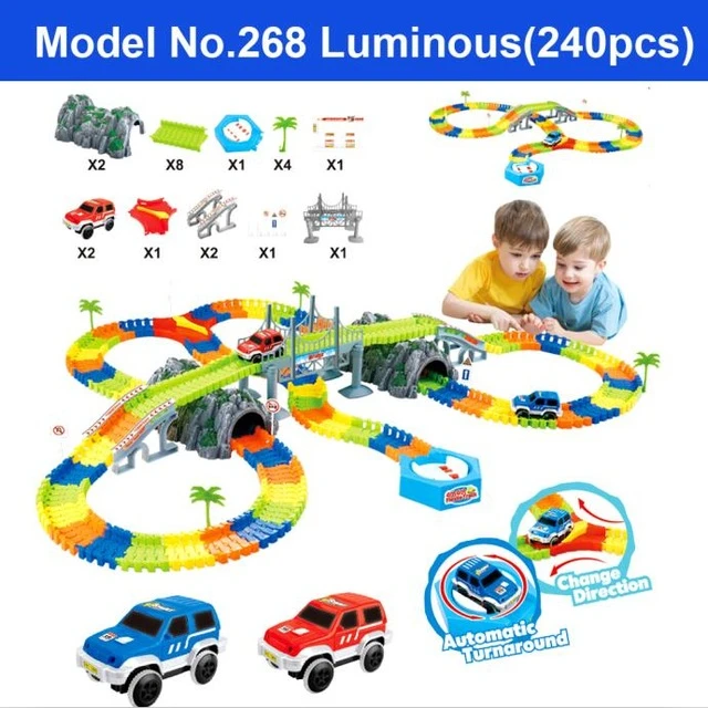 No.268 5,5 см железнодорожные автомобильные игрушки DIY универсальные аксессуары для светящихся магических гоночных треков Развивающие игрушки для Дети Детские подарки - Цвет: No.268