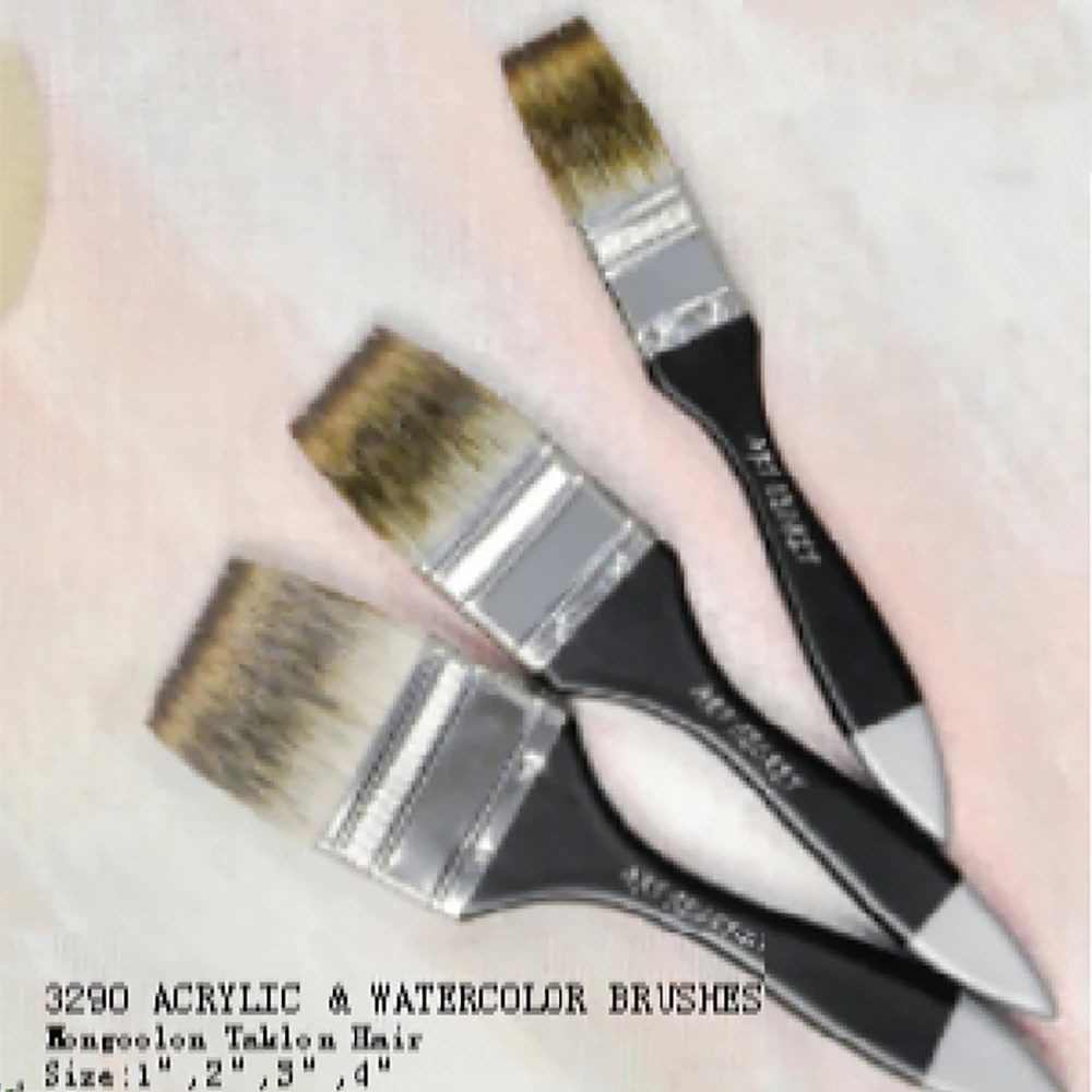 

Art brush multifunction flat hair for professional painting No.3290 series very nice durable and useful