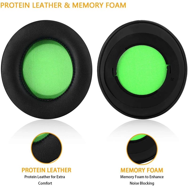 

2 предмета Замена Memory Foam амбушюры Чехлы для Razer Кракен Pro V2 овальные наушники вкладыши