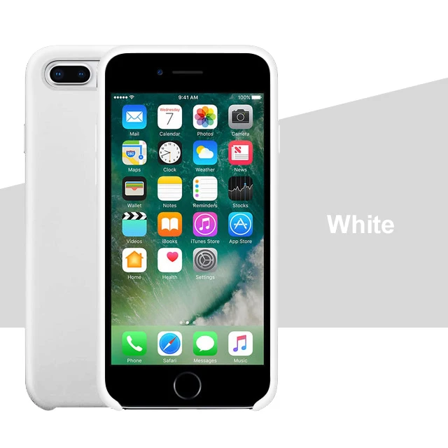 White Роскошный силиконовый чехол для iphone 7 8 6S 6 Plus 11 Pro X XS чехол для MAX XR на Apple iphone 7 8 plus X 10 чехол официальный - Цвет: White