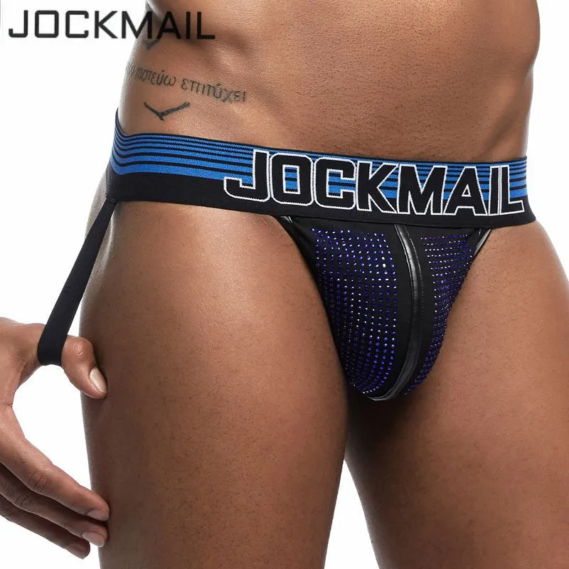 Мужское нижнее белье JOCKMAIL блестящее с алмазным рисунком стринги для геев белье| |