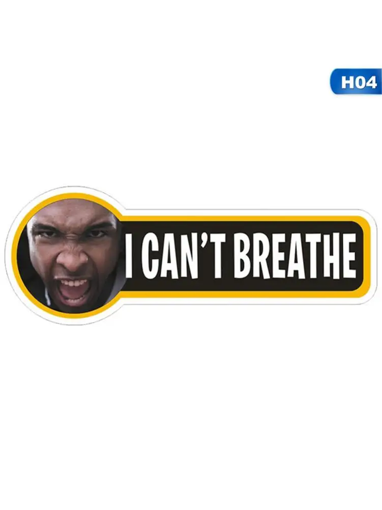 Я не могу дышать стикер ПВХ самоклеющиеся Мартовские наклейки для одежды
