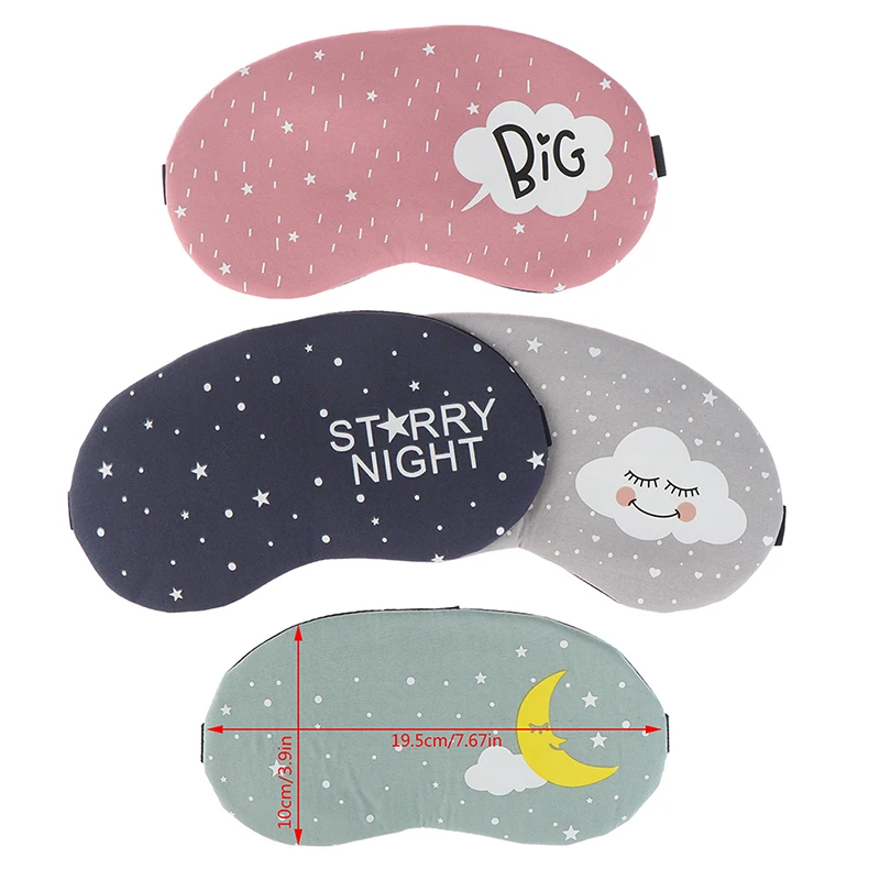 1pc Creative Sleeping Mask Eyepatch Eye Cover Cotton Lovely For Travel Relax Aid Patch Shading Unisex | Красота и здоровье