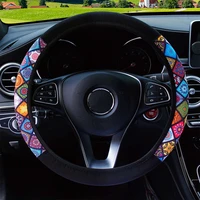 c elastic car steering wheel cover anti slip car accessories linen universal steering covers suitable 37 38cm auto decoration