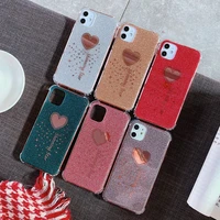 the glittering heart shaped phone case is suitable for iphone se 2020 11 pro x xs max xr 7 8 plus