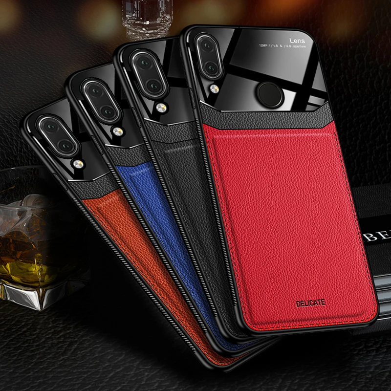 Чехол, для HuaWei Nova 3i mate 8 9 Matre9 на кожаном зеркальном стекле Силиконовый противоударный телефон роскошные мягкие милые чехлы