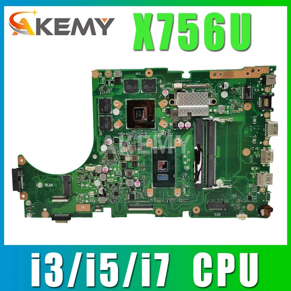 

Для ASUS X756UXK X756UX X756UW X756UWK X756UVK X756UQK X756UJ X756UB X756UV X756UVK X756UQ X756UQK Материнская плата ноутбука Материнская плата