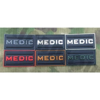 3d pvc patch medic military tactical morale hook on