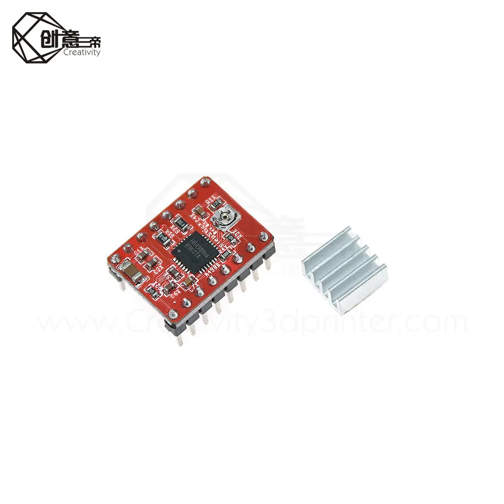 5 шт. запчасти для 3D принтера Reprap A4988 шаговый двигатель драйвер модуля с