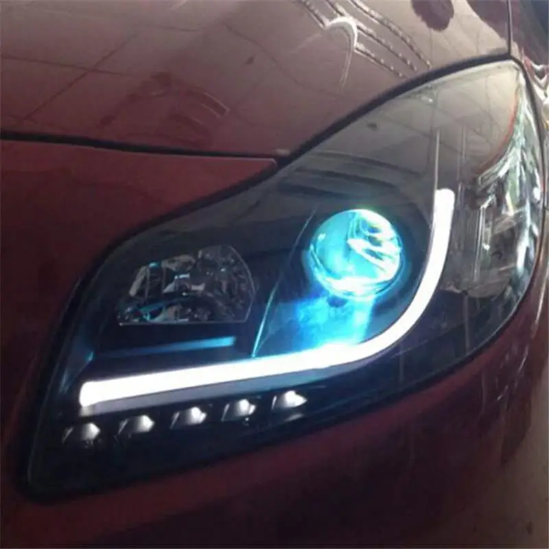 Наружные Drl дневные Neblineros Luces Para Авто Стайлинг светодиодные ходовые Автомобильные фары передние противотуманные фары 13 для Buick Regal