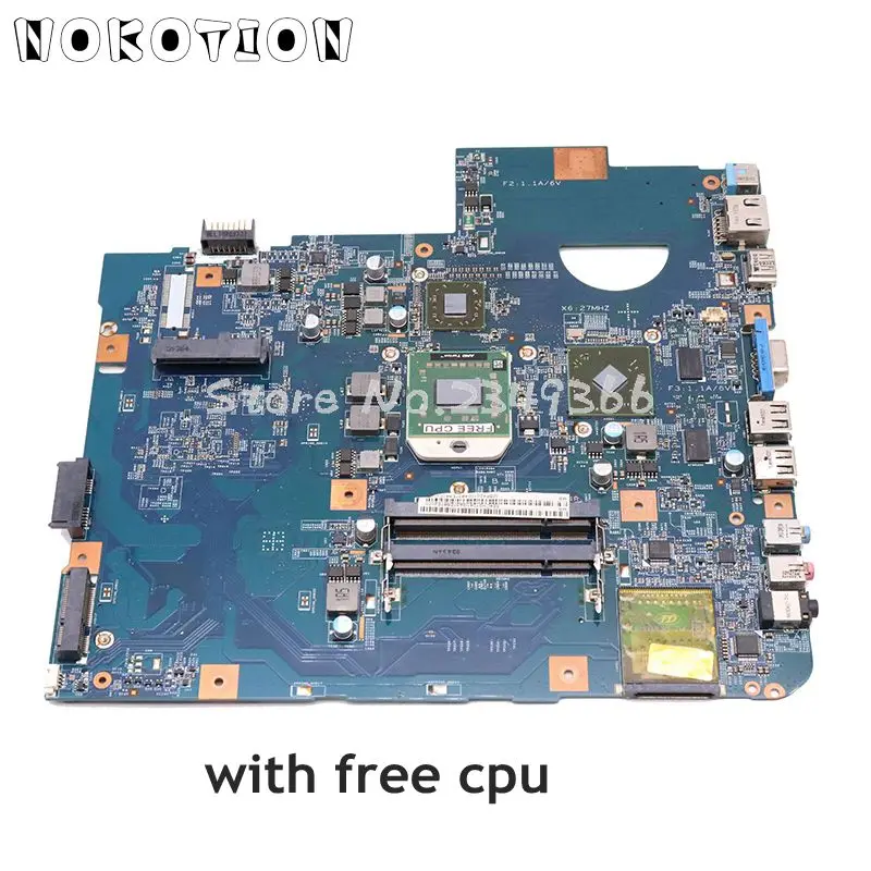 NOKOTION для acer aspire 5536 материнская плата ноутбука MB. P4201.004 MBP4201004 JV50-PU 48.4CH01.021 материнская плата DDR2 Бесплатный процессор