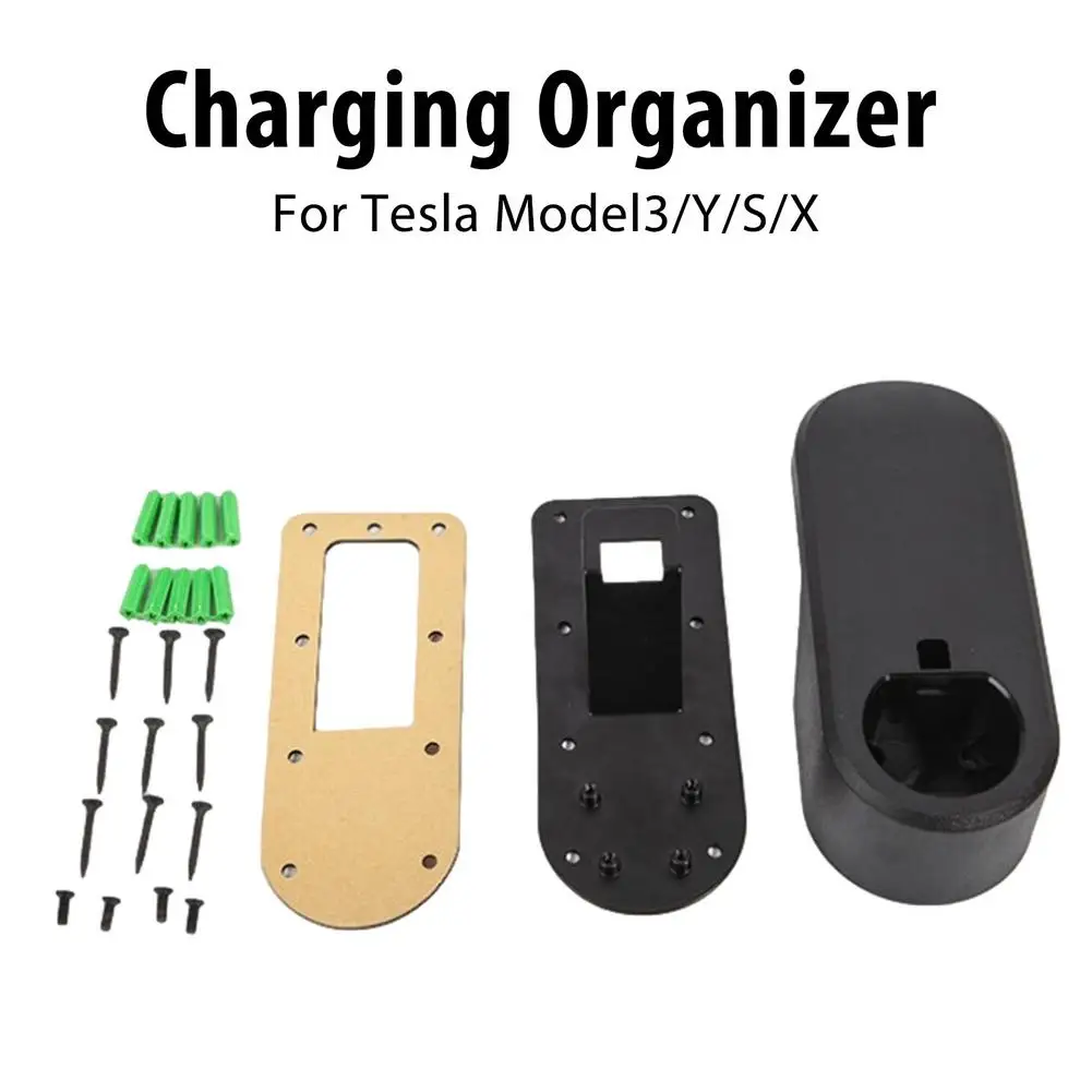 

For Tesla Cable Organizer Wall Mount Charging Organizer Cable Bracket Convenient & Practical