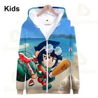 sandy piper and star3d hoodie 2021 new design kids tops girls boys clothes harajuku sweatshirt shark leon children sudaderas